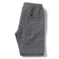 The Apres Pant In Heather Grey Double Cloth -Fashion Clothes instock m q422 aprespant heather doublecloth 007