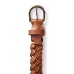 The Braided Belt In Whiskey -Fashion Clothes instock m q423 Braided Belt Whiskey 002