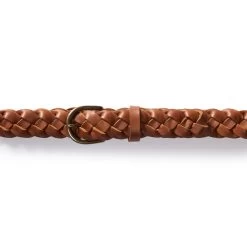 The Braided Belt In Whiskey -Fashion Clothes instock m q423 Braided Belt Whiskey 006