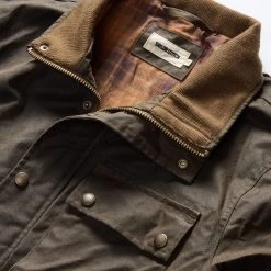 The Clutch Jacket In Soil Waxed Canvas -Fashion Clothes instock m q423 Clutch Jacket Bark Waxed Canvas 006