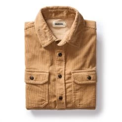 The Connor Shirt In Camel Cord
