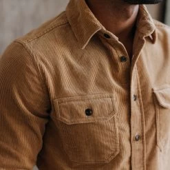 The Connor Shirt In Camel Cord 12 The Connor Shirt In Camel Cord -Fashion Clothes instock m q423 Connor Shirt Camel Cord 006