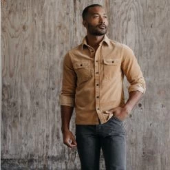 The Connor Shirt In Camel Cord 13 The Connor Shirt In Camel Cord -Fashion Clothes instock m q423 Connor Shirt Camel Cord 007