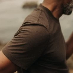 The Cotton Hemp Tee In Soil -Fashion Clothes instock m q423 Cotton Hemp Tee Soil 006