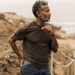 The Cotton Hemp Tee In Soil -Fashion Clothes instock m q423 Cotton Hemp Tee Soil 008