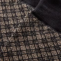 The Crew Sock In Coal Jacquard -Fashion Clothes instock m q423 Crew Sock Coal Jacquard 002