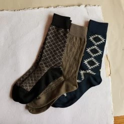 The Crew Sock In Coal Jacquard -Fashion Clothes instock m q423 Crew Sock Coal Jacquard 005