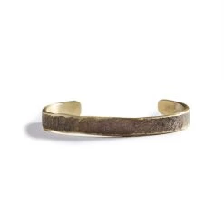The Hammered Cuff In Brass