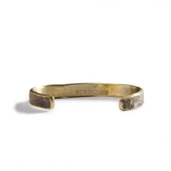 The Hammered Cuff In Brass -Fashion Clothes instock m q423 Cuff in Brass 004