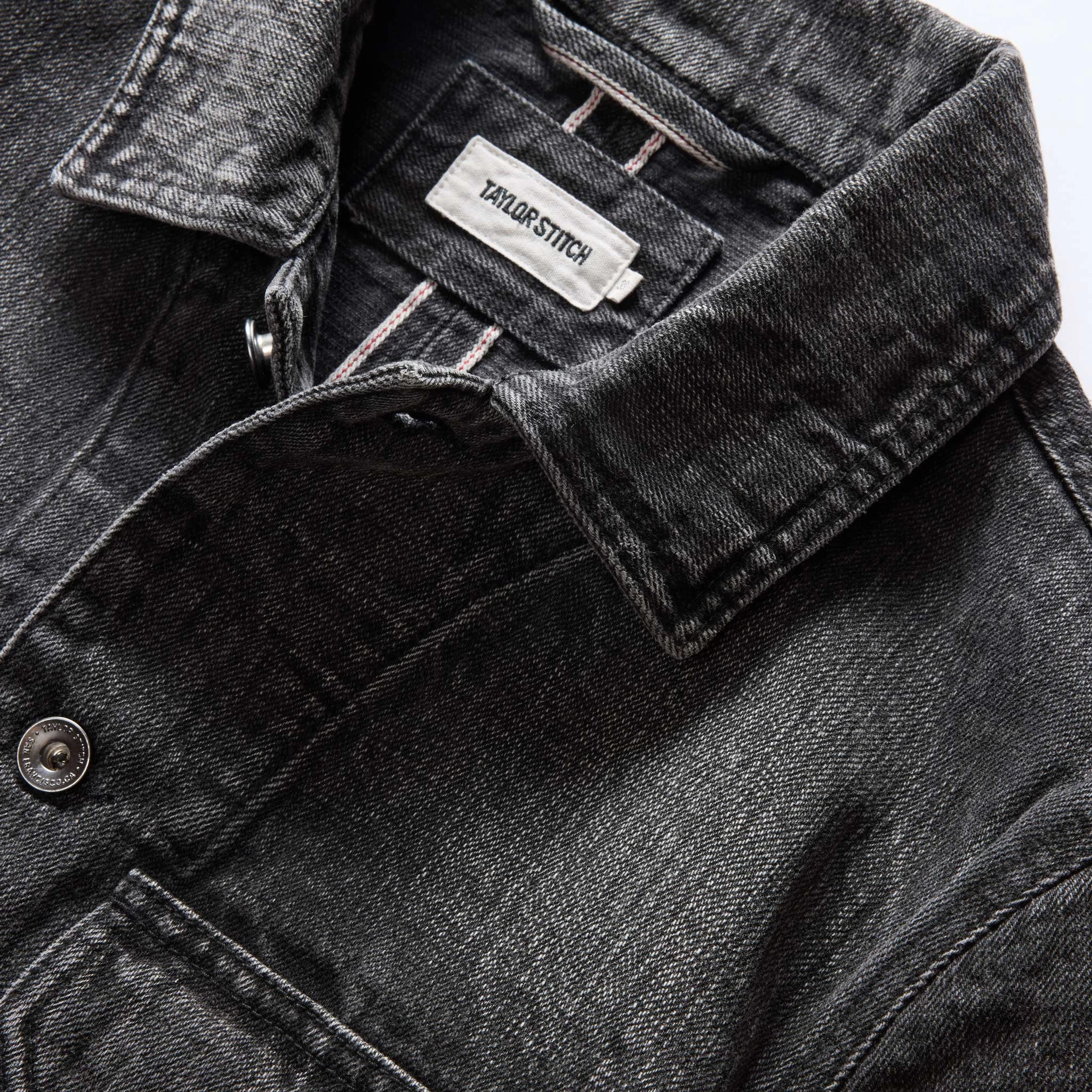 The Fremont Jacket In Black 3-Month Wash Selvage Denim 9 The Fremont Jacket In Black 3-Month Wash Selvage Denim - Image 7