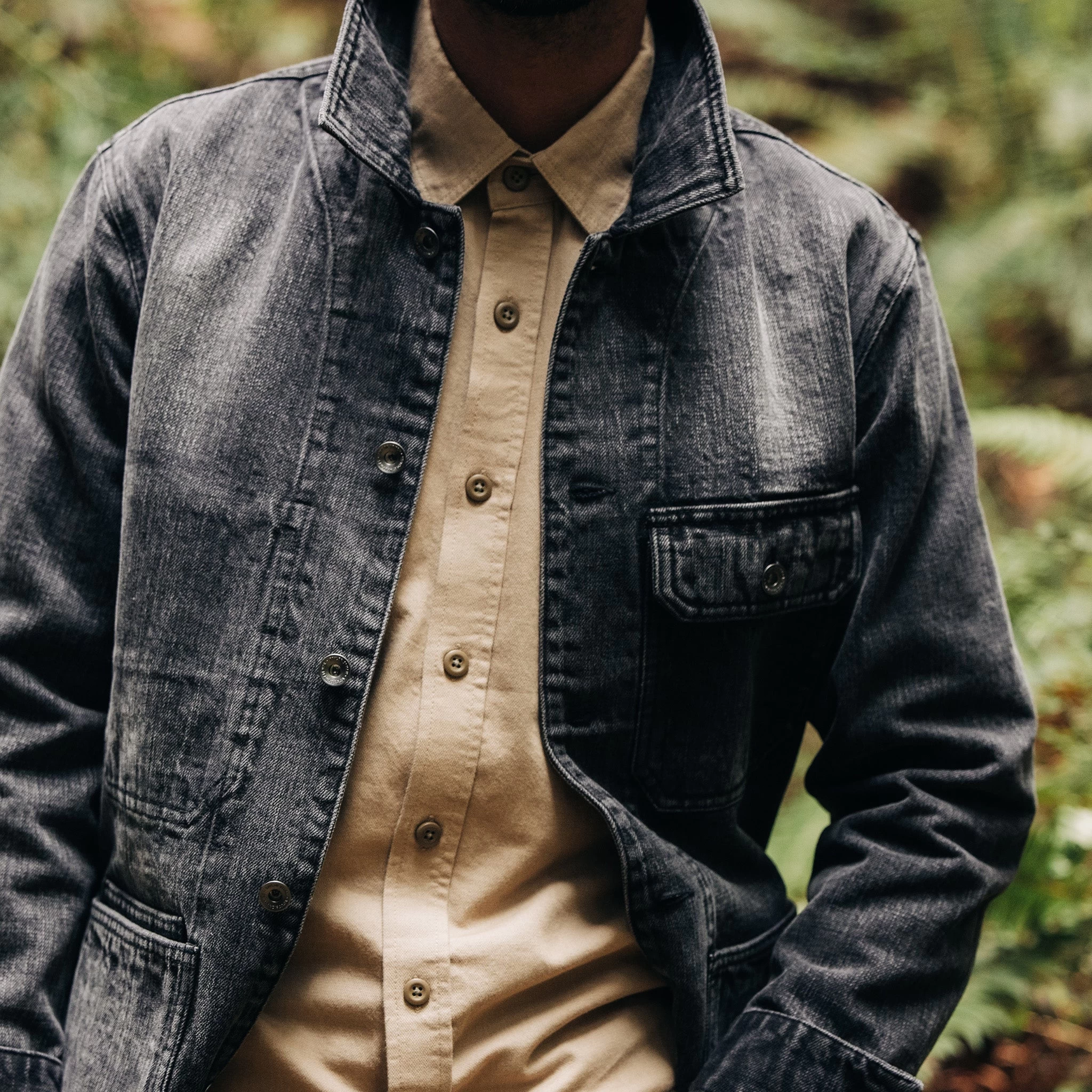 The Fremont Jacket In Black 3-Month Wash Selvage Denim 5 The Fremont Jacket In Black 3-Month Wash Selvage Denim - Image 3