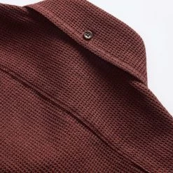 The Jack In Burgundy Waffle -Fashion Clothes instock m q423 Jack Burgundy Waffle 005