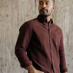 The Jack In Burgundy Waffle -Fashion Clothes instock m q423 Jack Burgundy Waffle 007