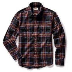 The Ledge Shirt In Dark Navy Plaid -Fashion Clothes instock m q423 Ledge Shirt Dark Navy Plaid 002