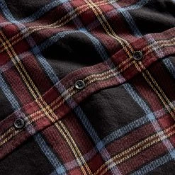The Ledge Shirt In Dark Navy Plaid -Fashion Clothes instock m q423 Ledge Shirt Dark Navy Plaid 004