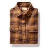 The Ledge Shirt In Tarnished Brass Plaid -Fashion Clothes instock m q423 Ledge Shirt Tarnished Brass Plaid 001