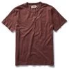 The Organic Cotton Tee In Burgundy -Fashion Clothes instock m q423 Organic Cotton Tee Burgundy 001