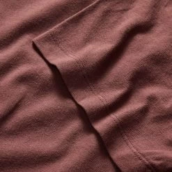 The Organic Cotton Tee In Burgundy -Fashion Clothes instock m q423 Organic Cotton Tee Burgundy 003