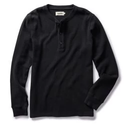 The Organic Cotton Waffle Henley In Coal