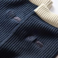 The Ribbed Sock In Navy -Fashion Clothes instock m q423 Ribbed Sock Navy 002