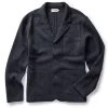 The Ridgewood Cardigan In Navy Birdseye Wool