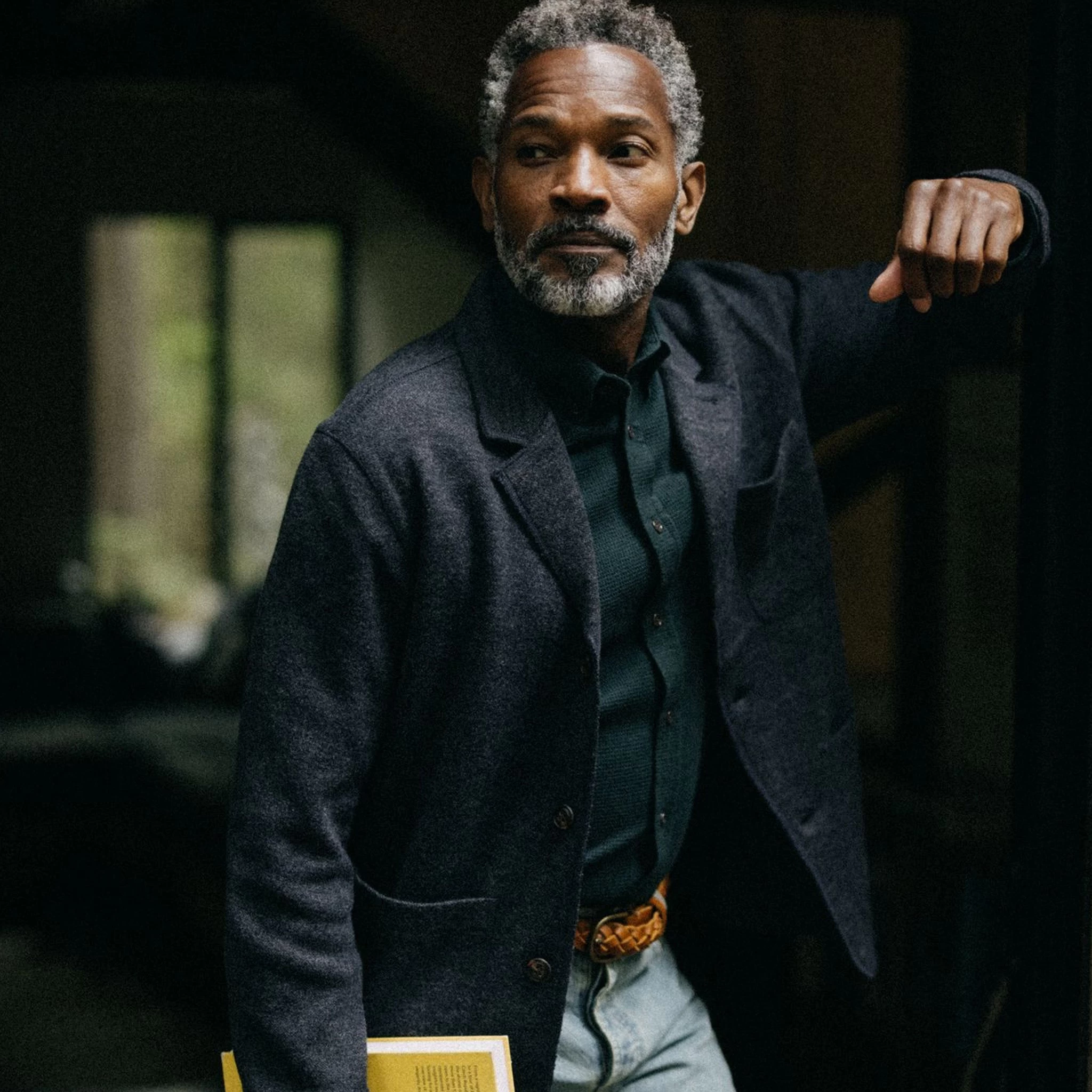 The Ridgewood Cardigan In Navy Birdseye Wool 7 The Ridgewood Cardigan In Navy Birdseye Wool - Image 5