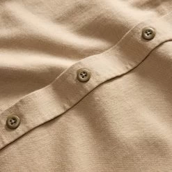 The Saddler Shirt In Light Khaki Twill -Fashion Clothes instock m q423 Saddler Shirt Light Khaki Twill 003