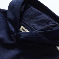 The Apres Hoodie In Rinsed Indigo Terry -Fashion Clothes instock m q423 The Apres HoodieIndigo Terry 002