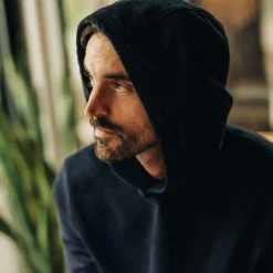 The Apres Hoodie In Rinsed Indigo Terry -Fashion Clothes instock m q423 The Apres Hoodie Indigo Terry 007