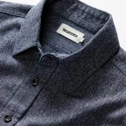 The Utility Shirt In Rinsed Indigo Herringbone -Fashion Clothes instock m q423 Utility Shirt Rinsed Indigo Herringbone 003