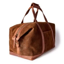 The Weekender Duffle In Chocolate Roughout -Fashion Clothes instock m q423 Weekender Duffle Chocolate Roughout 002