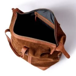 The Weekender Duffle In Chocolate Roughout -Fashion Clothes instock m q423 Weekender Duffle Chocolate Roughout 003