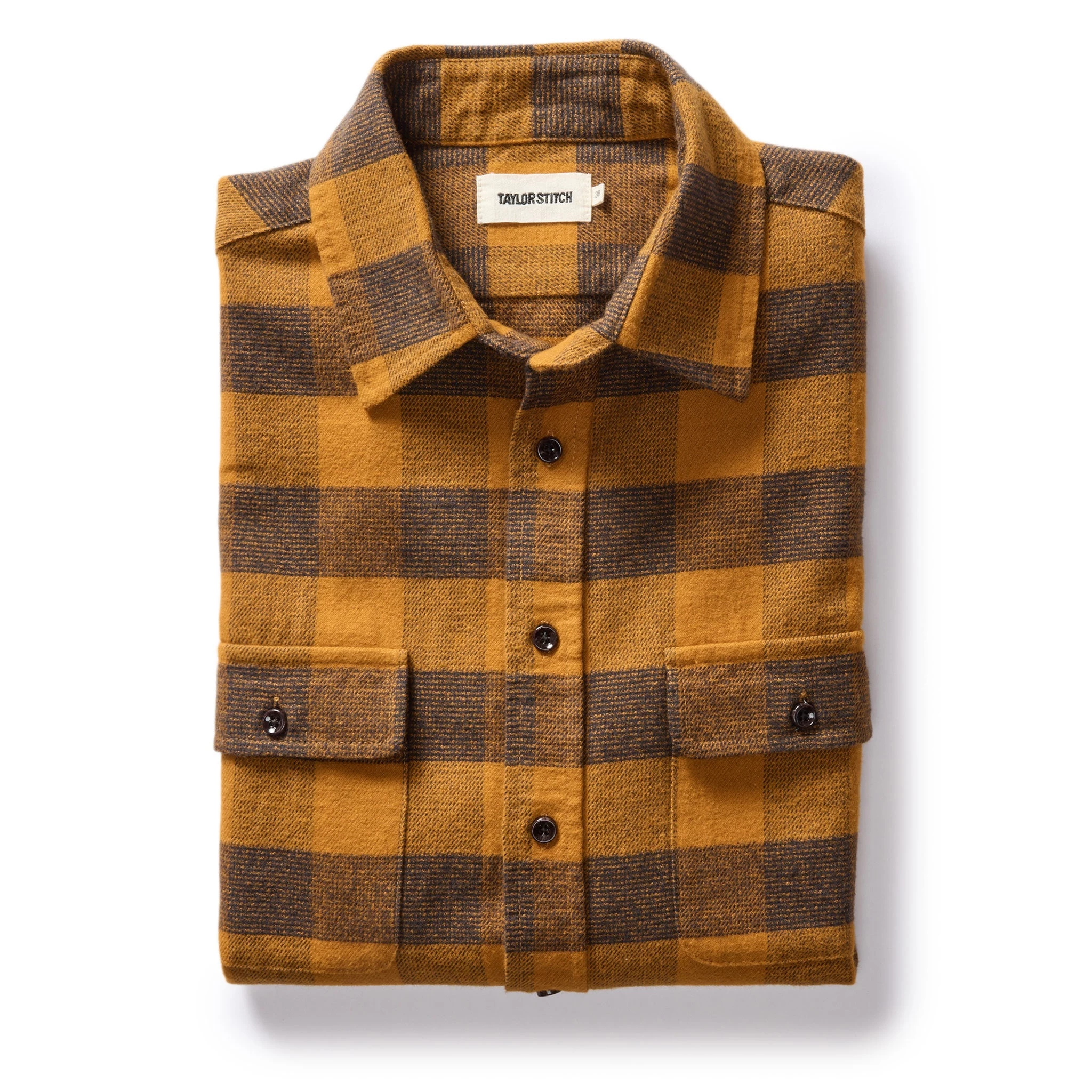 The Yosemite Shirt In Saffron Buffalo Check 3 The Yosemite Shirt In Saffron Buffalo Check