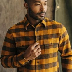 The Yosemite Shirt In Saffron Buffalo Check 11 The Yosemite Shirt In Saffron Buffalo Check -Fashion Clothes instock m q423 Yosemite Shirt Saffron Buffalo Check 006