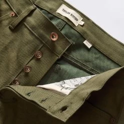 The Democratic Jean In Olive Nihon Menpu Selvage 20 The Democratic Jean In Olive Nihon Menpu Selvage -Fashion Clothes instock m q423 demo jean olive nihonmenpu 009