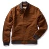 The Bomber Jacket In Tarnished Copper Moleskin -Fashion Clothes instock m q423 instock mens q423 bomber copper moleskin 001