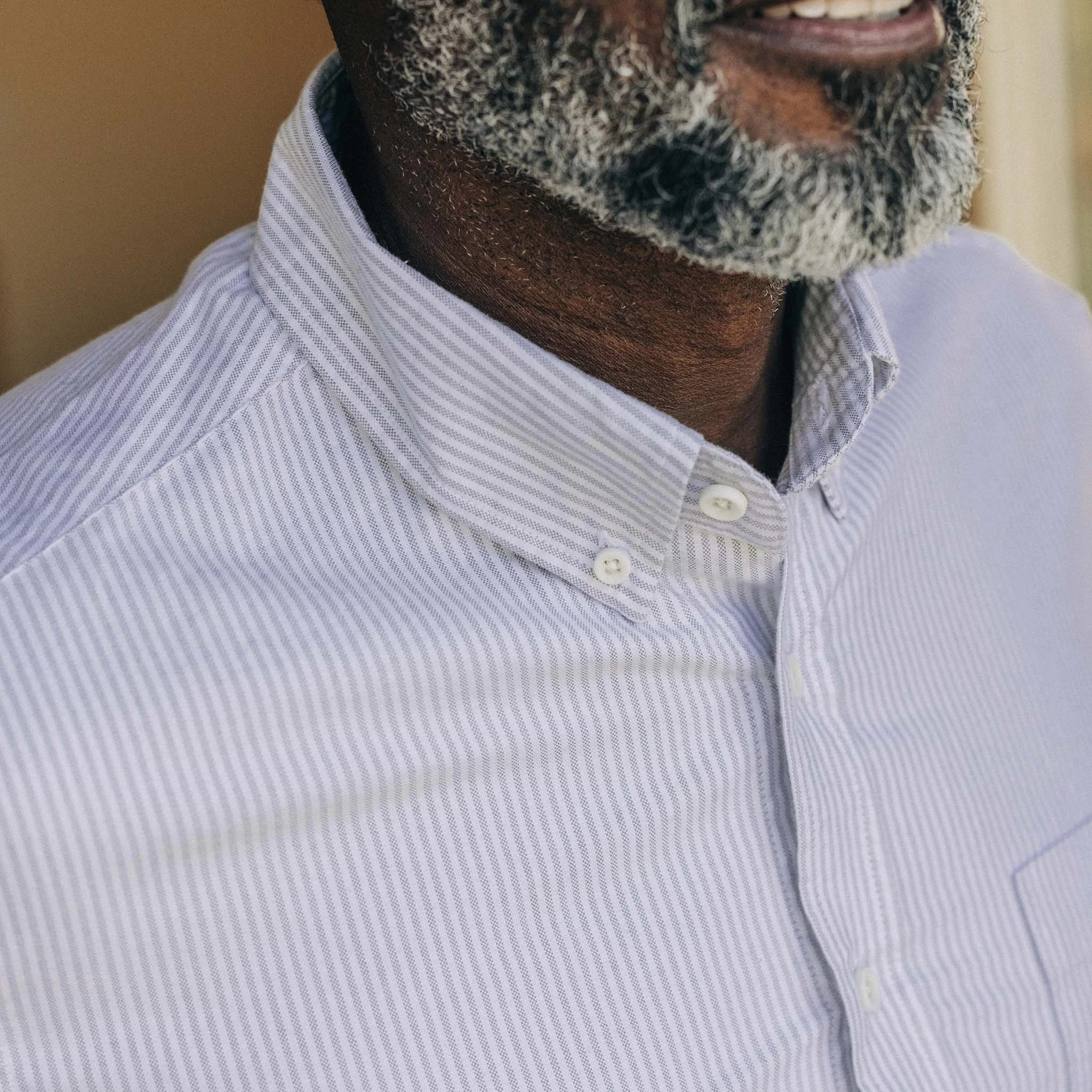 The Jack In Greystone University Stripe Oxford 5 The Jack In Greystone University Stripe Oxford - Image 3