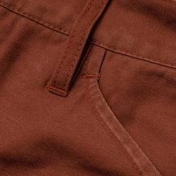 The Camp Pant In Rust Reverse Sateen -Fashion Clothes instock mens Q220 product camp rust sateen 006