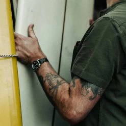 The Short Sleeve Bandit In Olive -Fashion Clothes instock mens Q220 ss bandit olive 004