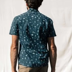 The Short Sleeve Jack In Navy Aloha -Fashion Clothes instock mens Q220 ss jack navy aloha 006