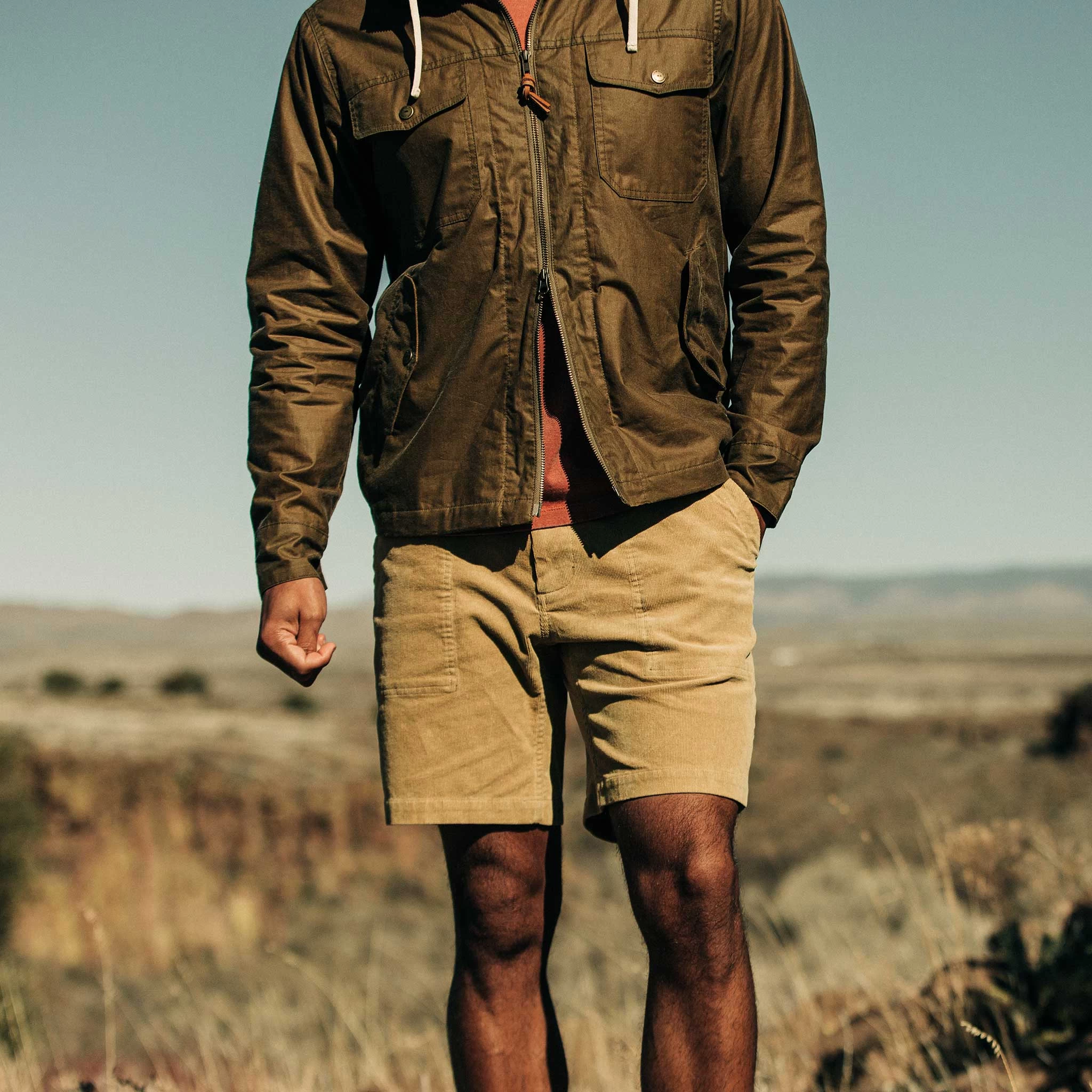 The Trail Short In Khaki Cord - Image 2