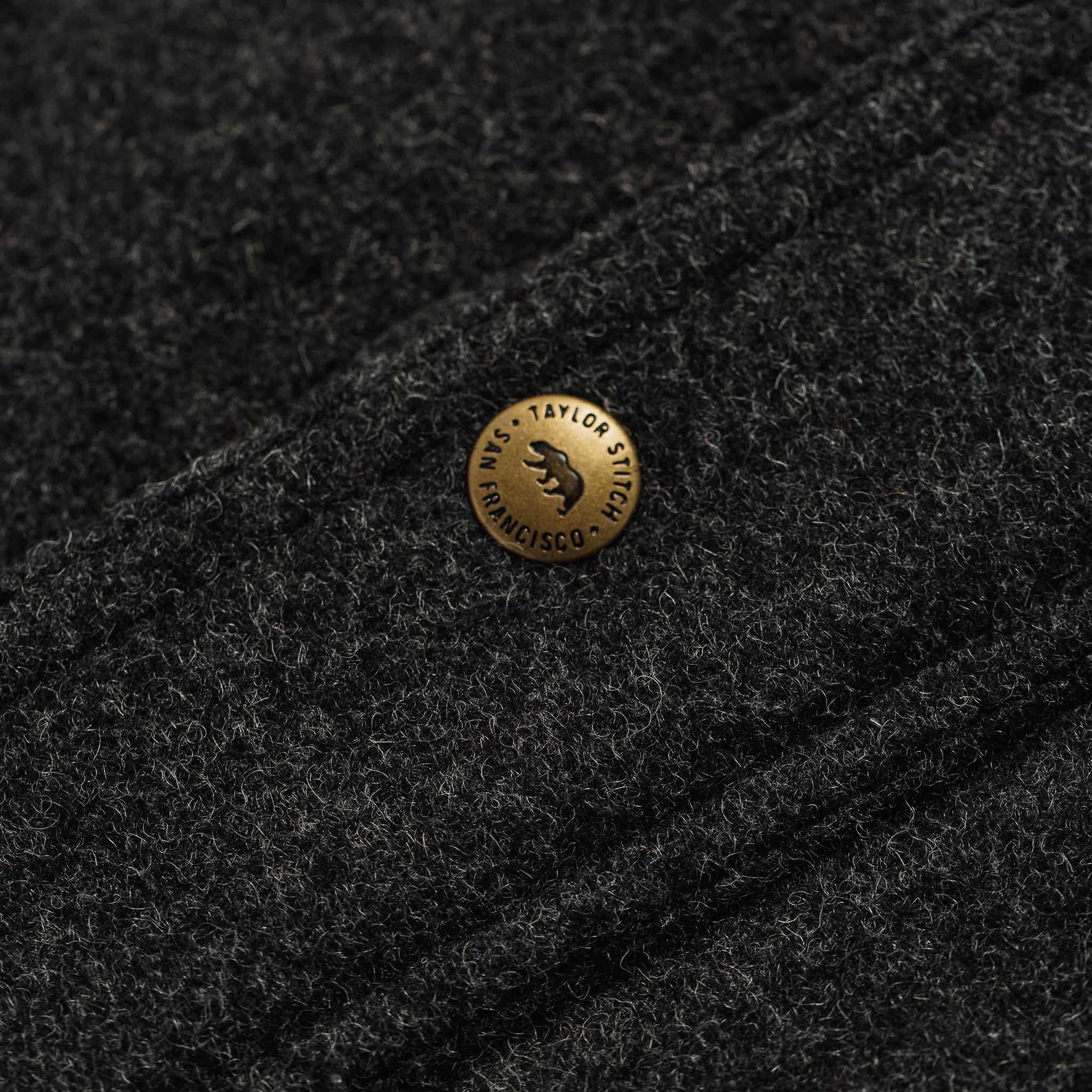 The Bomber Jacket In Charcoal Wool 11 The Bomber Jacket In Charcoal Wool - Image 9