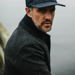 The Bomber Jacket In Charcoal Wool 17 The Bomber Jacket In Charcoal Wool -Fashion Clothes instock mens Q419 bomber jacket charcoal wool 024