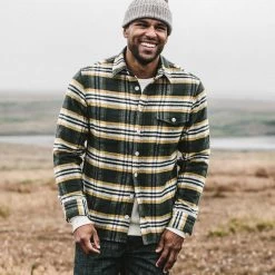 The Crater Shirt In Green Plaid -Fashion Clothes instock mens Q419 crater green plaid 006