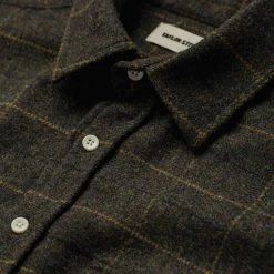 The Leeward Shirt In Olive Plaid -Fashion Clothes instock mens Q419 leeward olive plaid 006