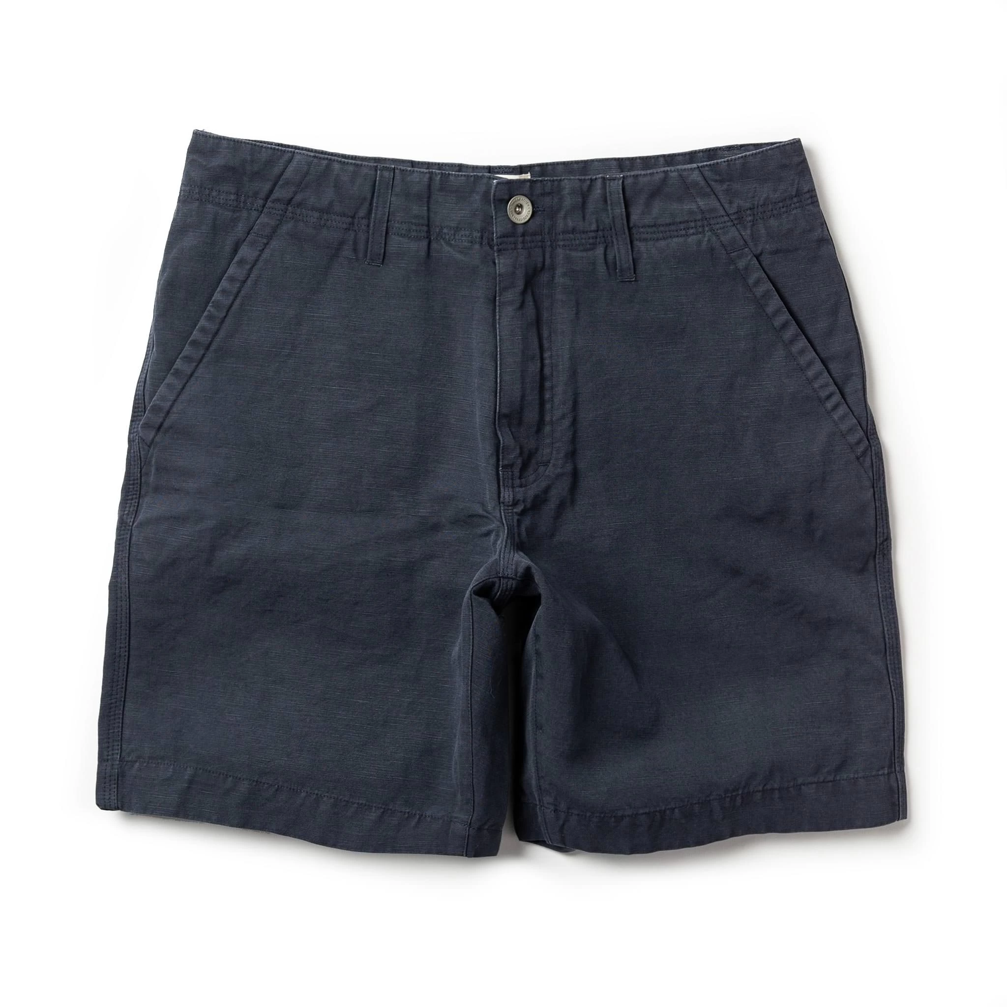 The Morse Short In Navy Slub Linen 3 The Morse Short In Navy Slub Linen