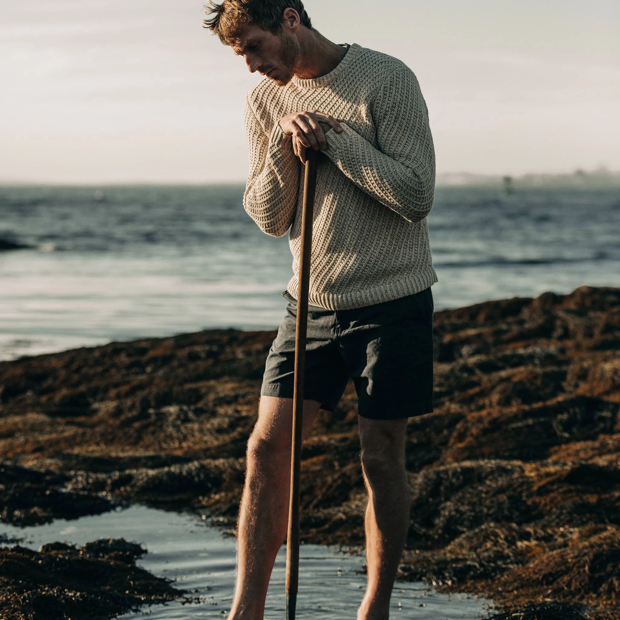 The Morse Short In Navy Slub Linen 4 The Morse Short In Navy Slub Linen - Image 2