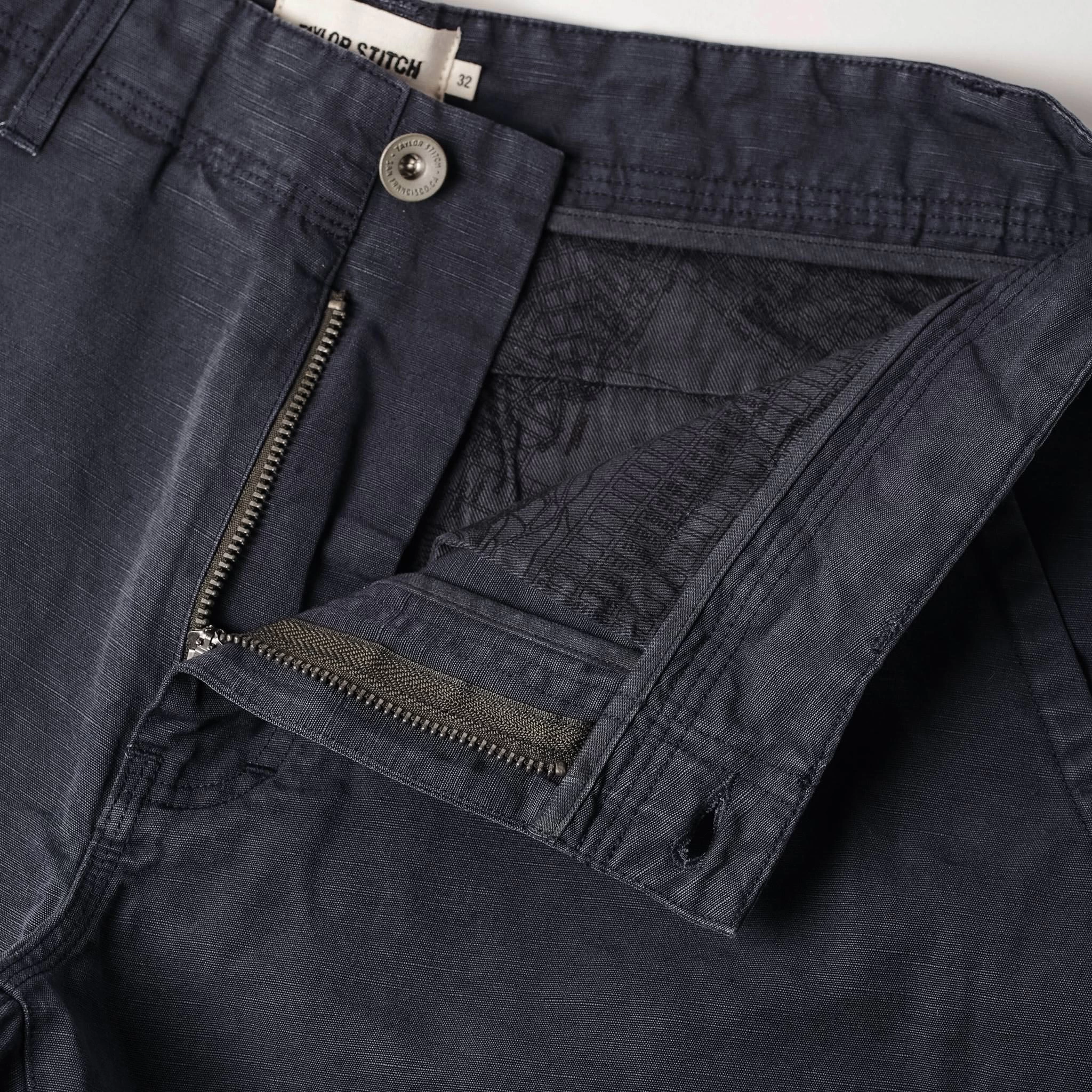 The Morse Short In Navy Slub Linen 8 The Morse Short In Navy Slub Linen - Image 6