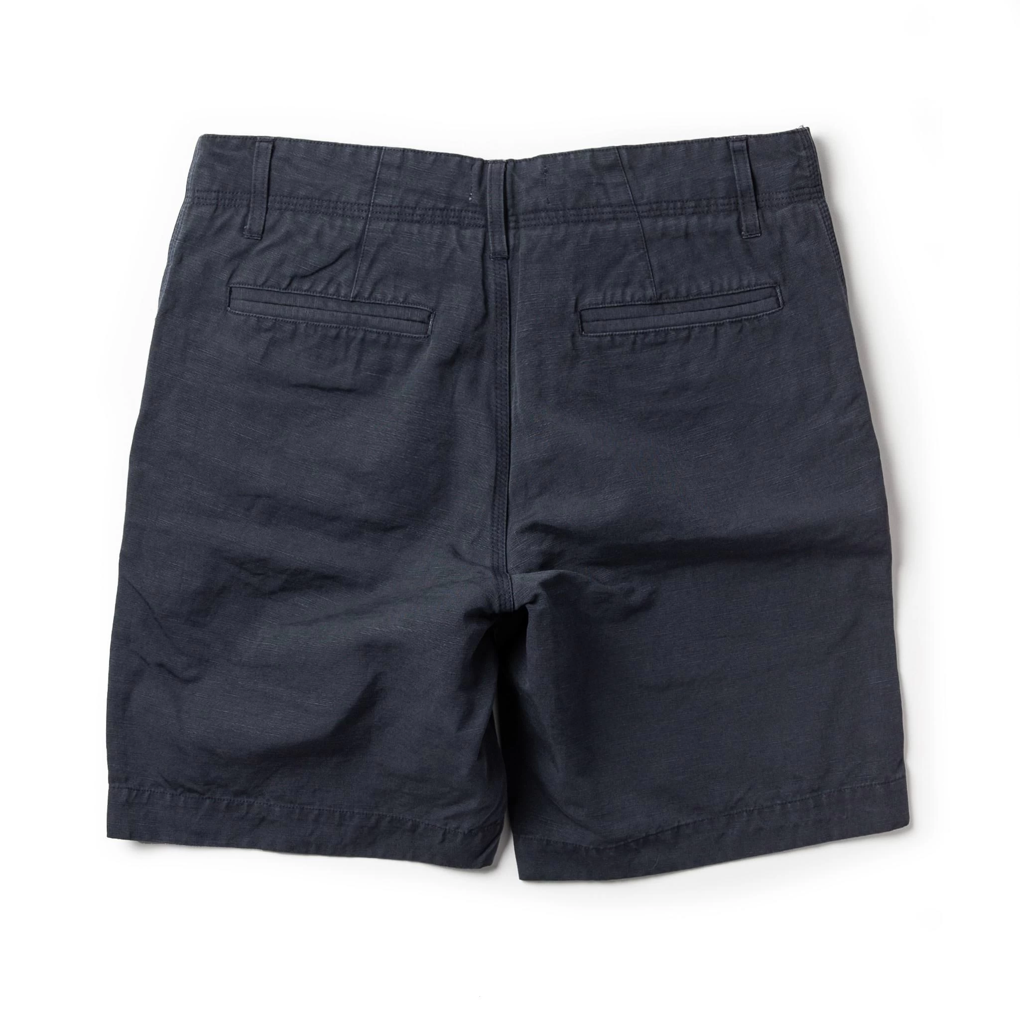 The Morse Short In Navy Slub Linen 10 The Morse Short In Navy Slub Linen - Image 8