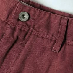 The Morse Short In Brick Red Slub Linen -Fashion Clothes instock mens q121 morse short redbrick 007